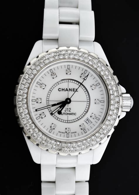 chanel white ceramic watch